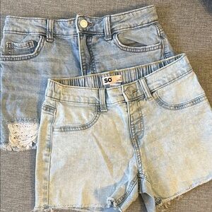 SO Girls Light Wash Jean Shorts
